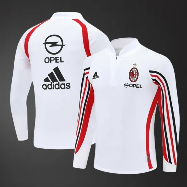 AC Milan 03/04 Adult Retro White Training Tracksuits